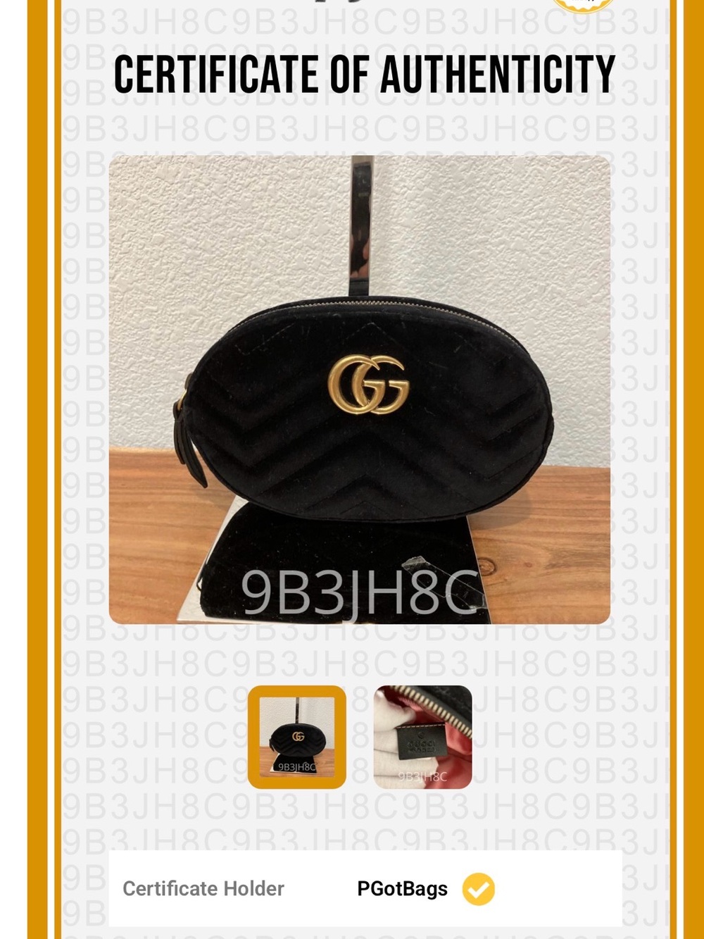 ‼️WOW‼️GUCCI Velvet Matelasse GG Marmont Belt Bag🖤EUC 100% AUTHENTIC 💯‼️